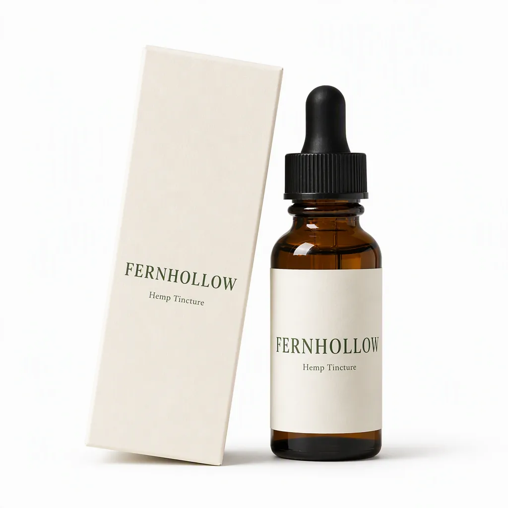 White-background main image: the same bottle on pure white (fictional brand “Fernhollow”)