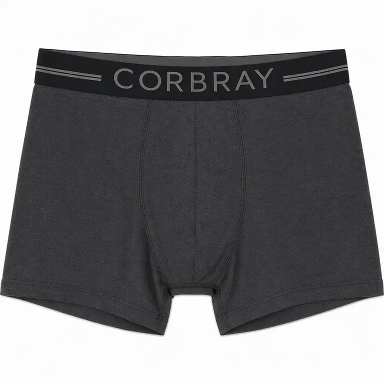 White-background main image: one boxer brief on pure white (fictional brand “Corbray”)