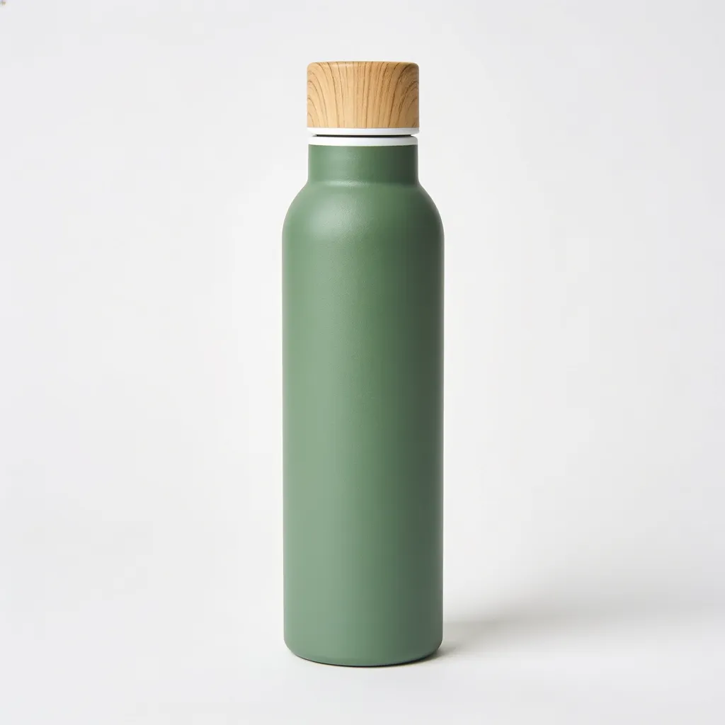 White-background main image: steel water bottle