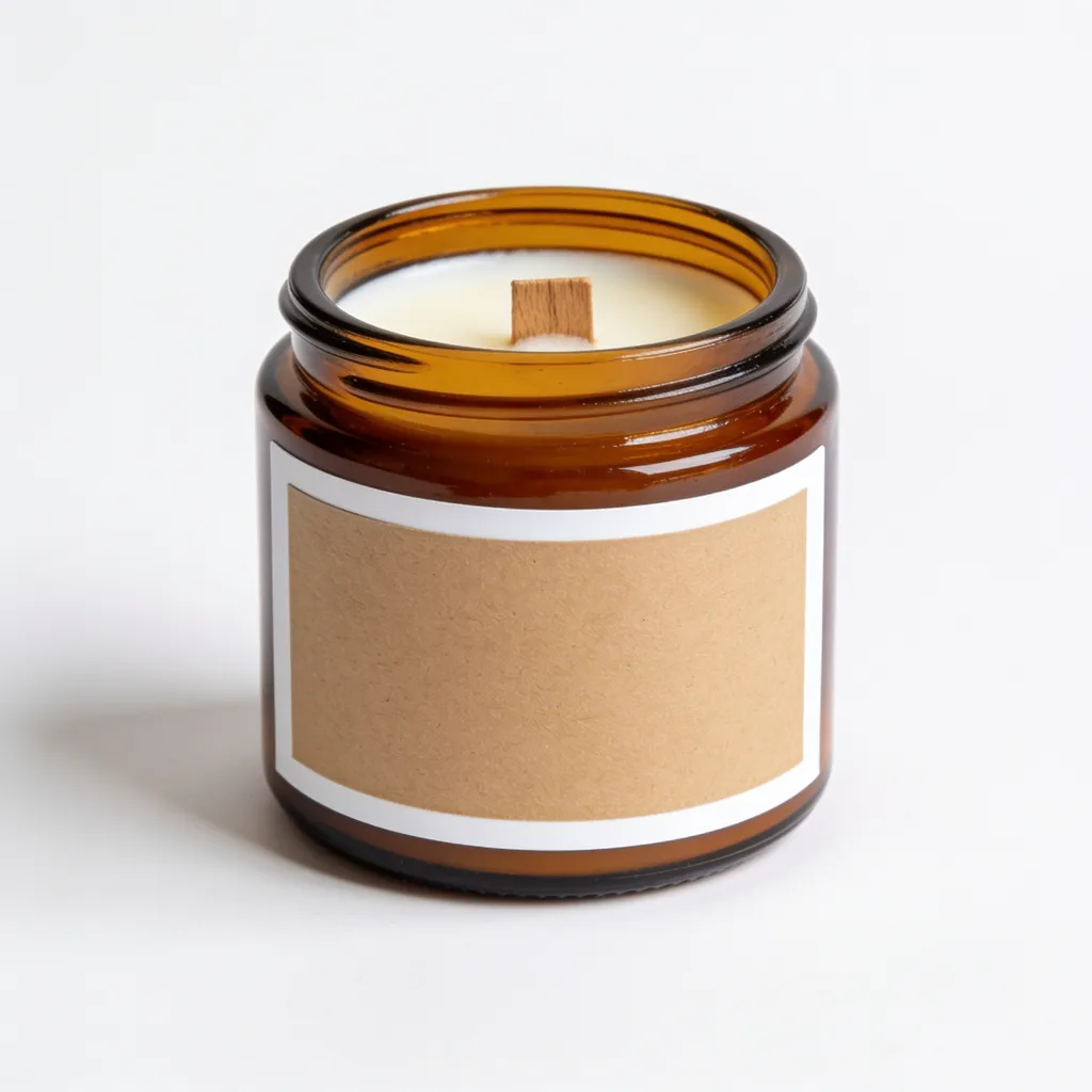 White-background main image: soy candle