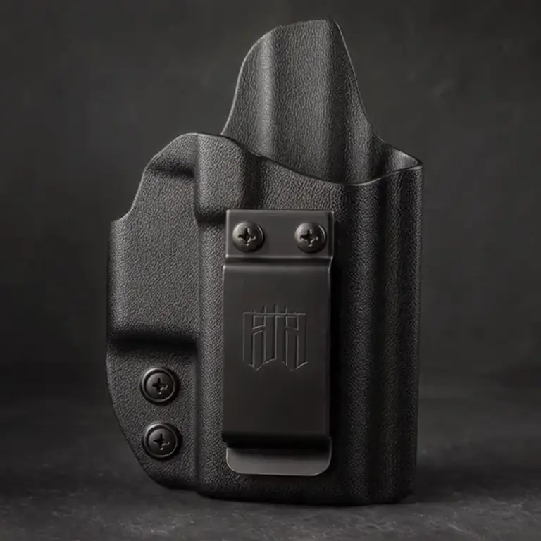 Motion product shot: empty holster, no firearm