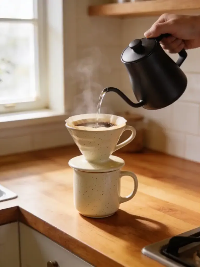 Motion ad: pour-over coffee